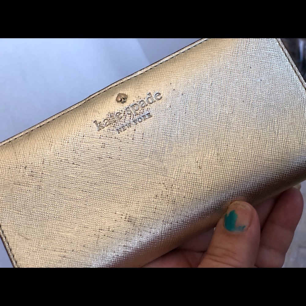 Kate spade rose gold Cameron street Stacy wallet